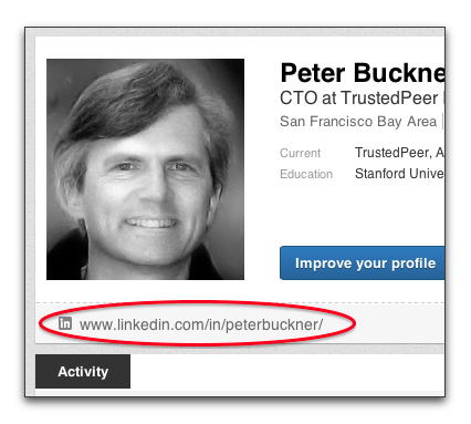 linkedin URL